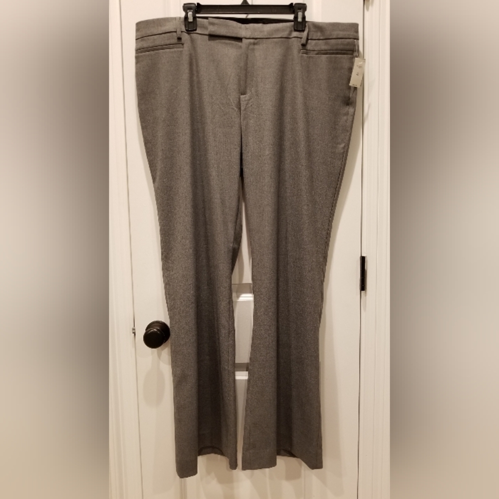 GAP Modern Boot Dress Pants Gray Plus Size Women 20 Wide Bootcut Trousers